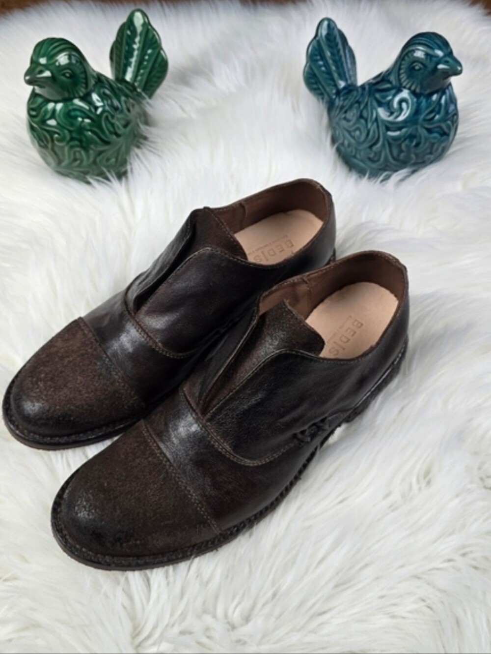 Bed Stu Rose Cobbler Series Cap Toe Loafer Size 8